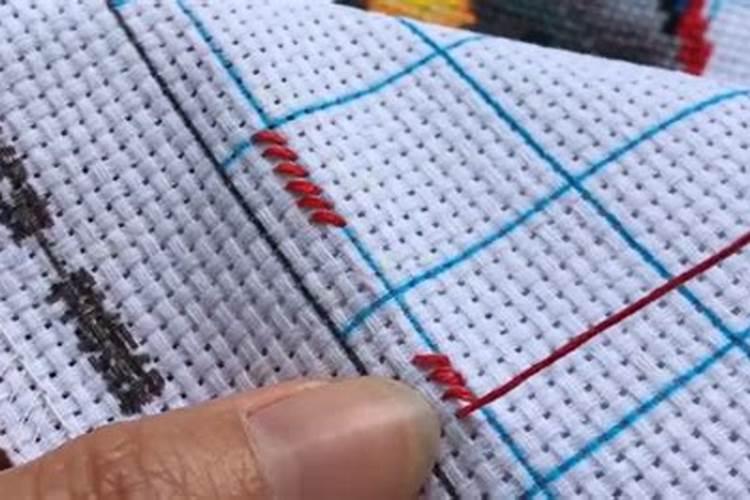 小人的十字绣怎么绣？