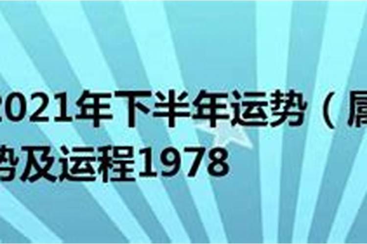 1978年马男的下半年运势