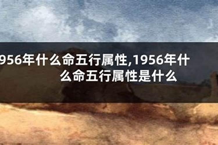 1956年什么命？
