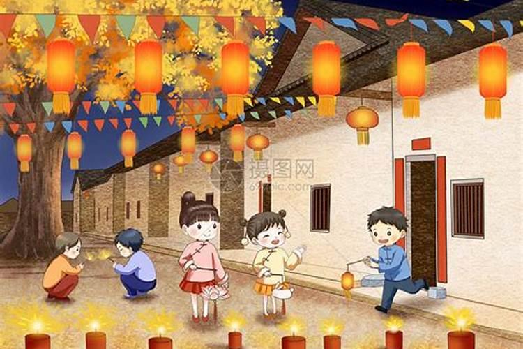 中秋节玩花灯的习俗