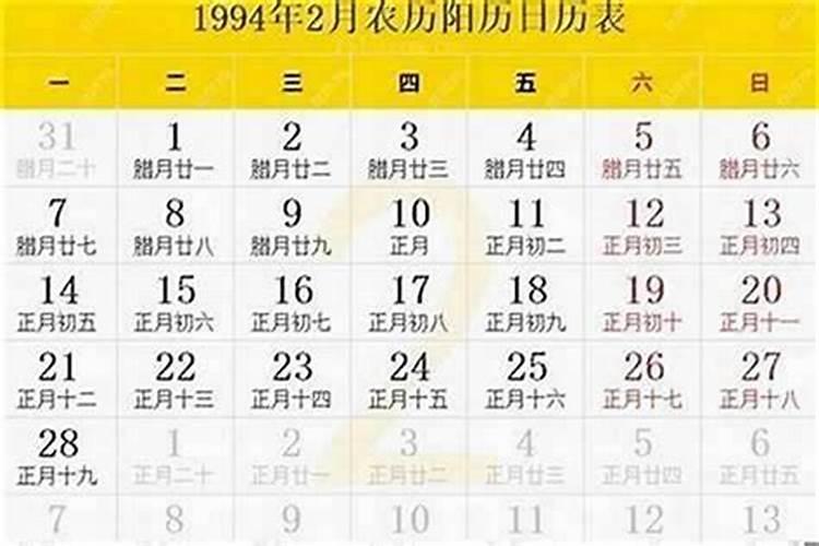 1994年农历正月20出生的运程