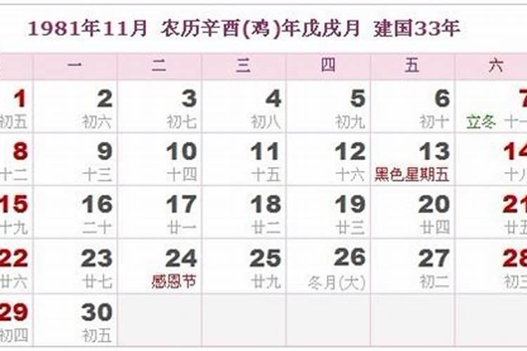 1981年农历七月16出生的运程