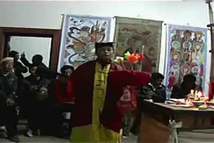 太湖县道士韦上上做法事