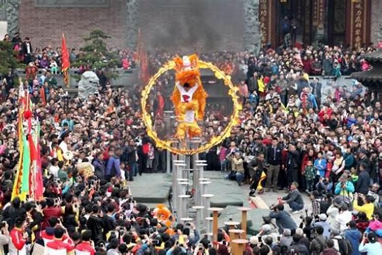醒狮中元节祭祀