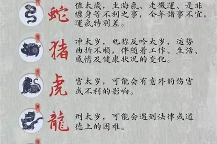 2025年太岁犯什么属相？