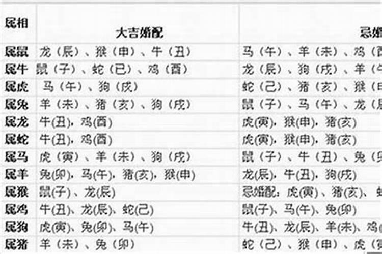 什么属相与什么属相相配？