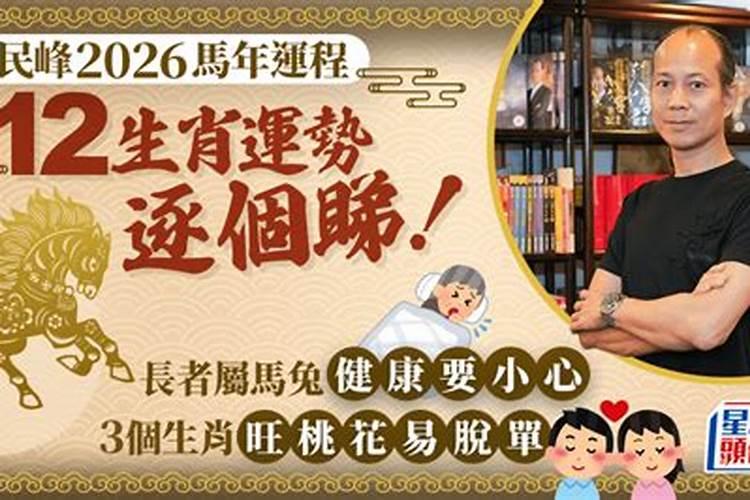 苏民峰2026明年各生肖运程
