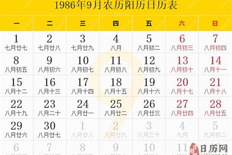 1986年农历9月22运势如何？