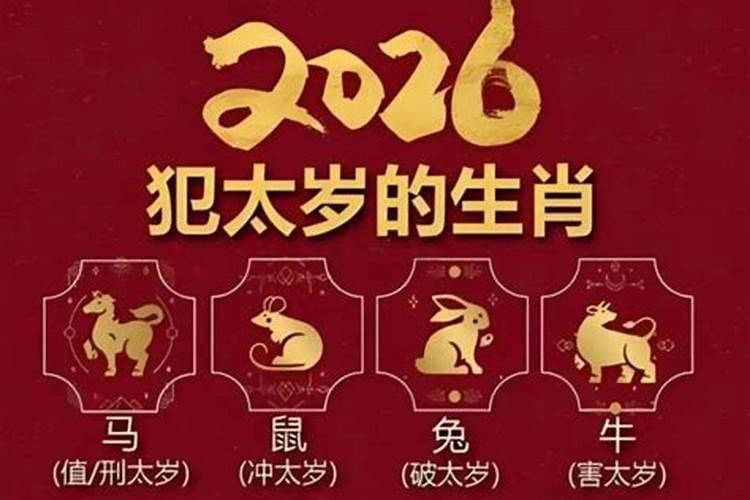 2026年猴犯太岁的生肖