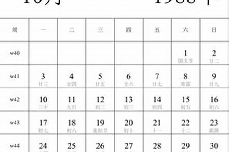 1988年农历三月十五