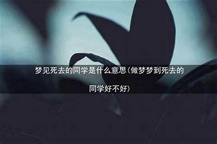 梦见去看死去的同学回家