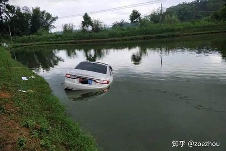 梦见表弟把我车开进鱼塘