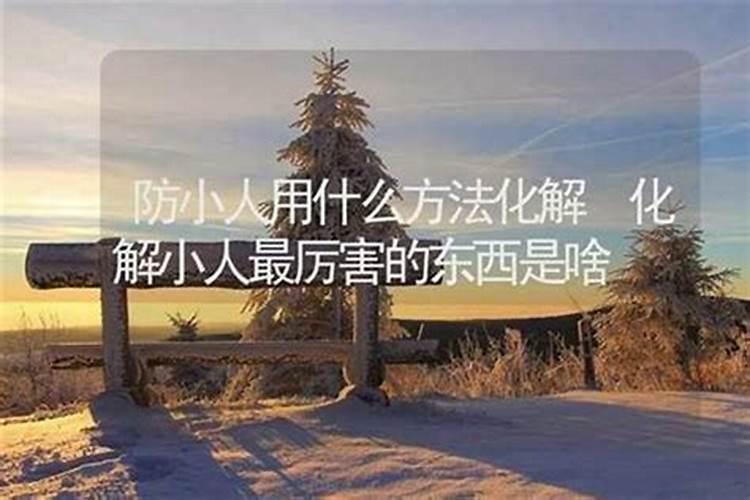 防小人最好的东西是啥？