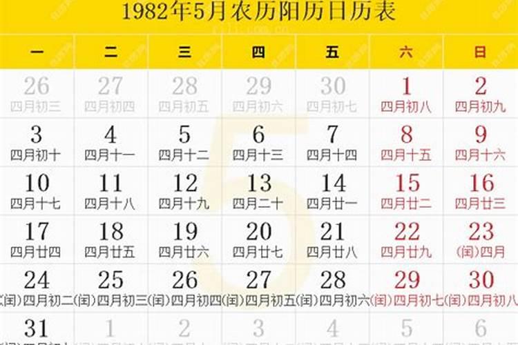 1982年农历5月运程如何？