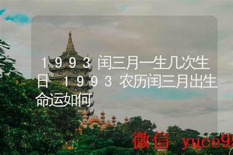 1993年闰三月立夏命运