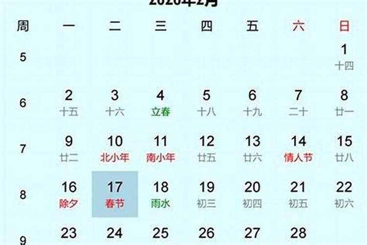 2026年的腊月初几？