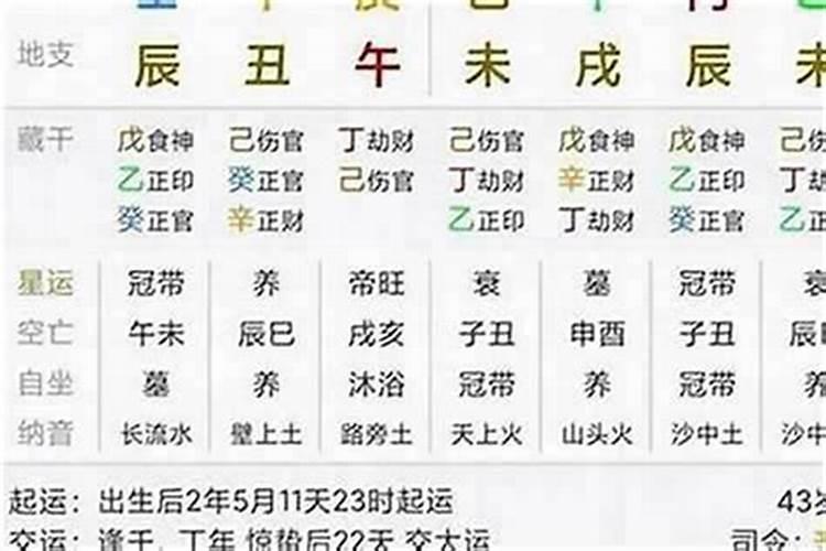 大运流年干支什么意思？