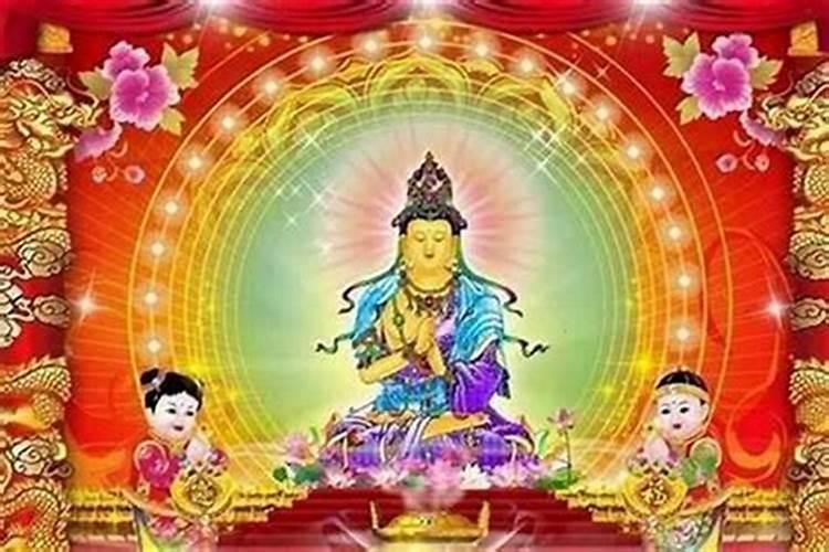 给孩子在寺院做法事