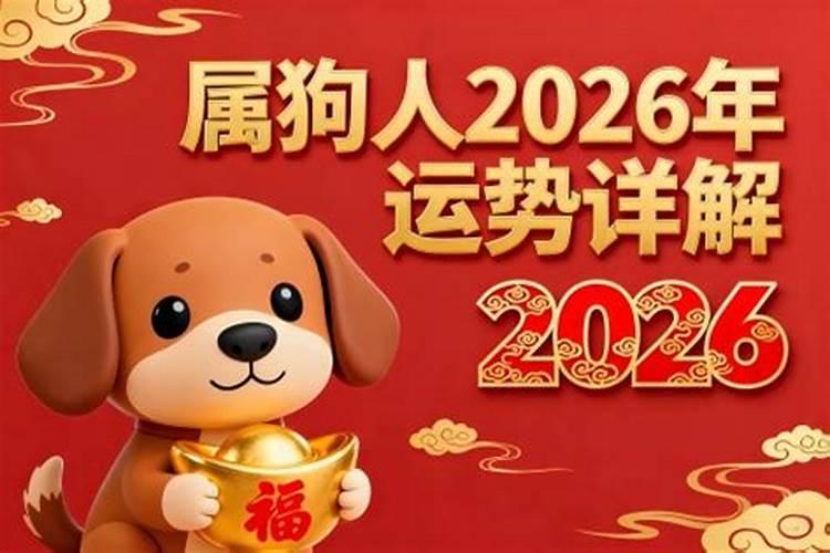 生肖属狗的2026年运程如何？