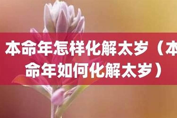 本命年如何化解太岁？