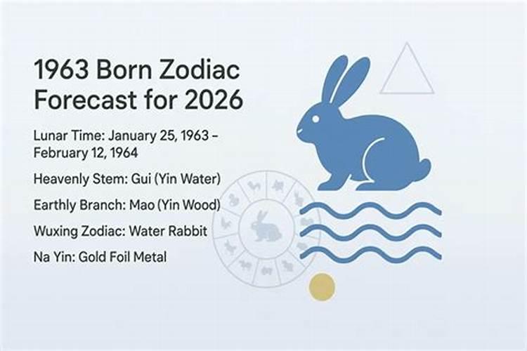 2026年1963年出生的运程