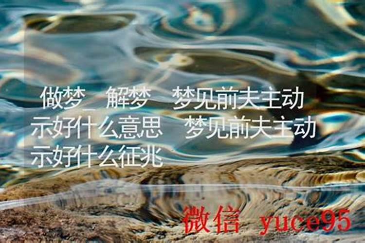梦见前夫主动示好