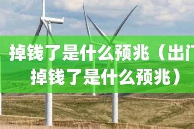 出门掉钱什么运势？