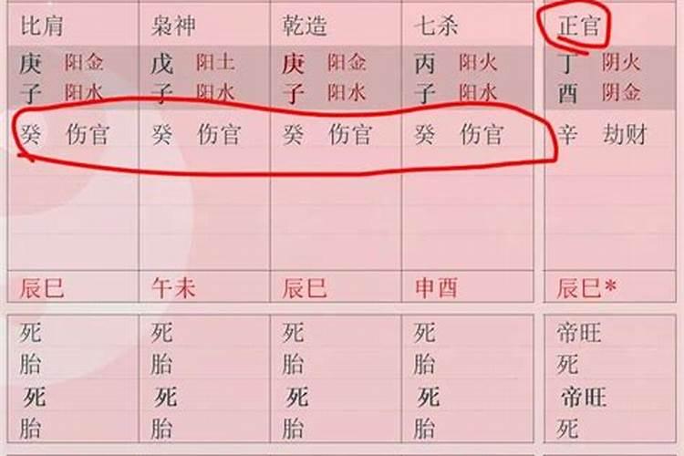 太岁与大运伤官见官