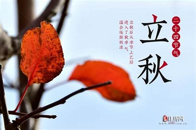 日历立秋是什么时候？