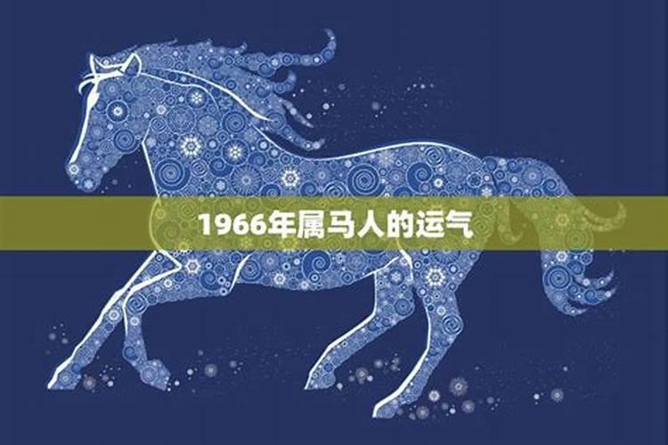 1966属马今年婚姻运势