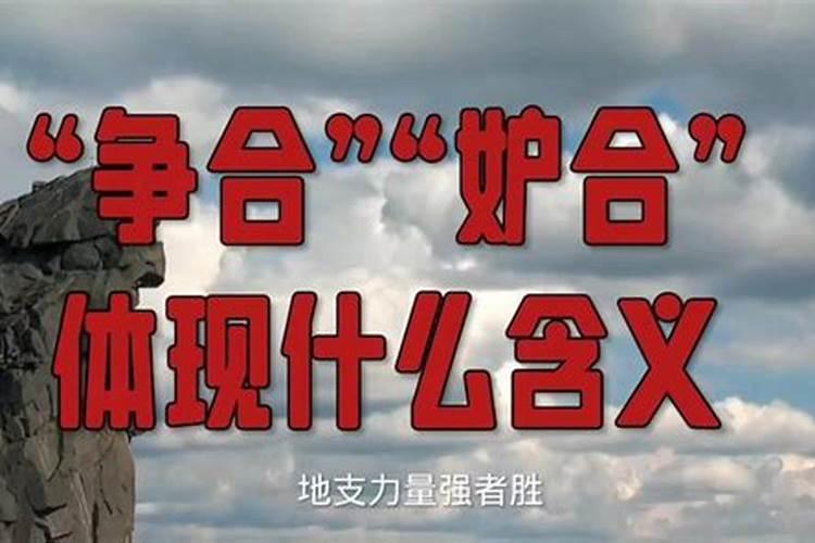 八字争合不化是吗？