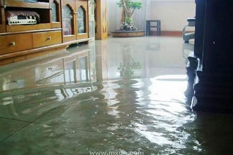 梦见家里的水流了一地