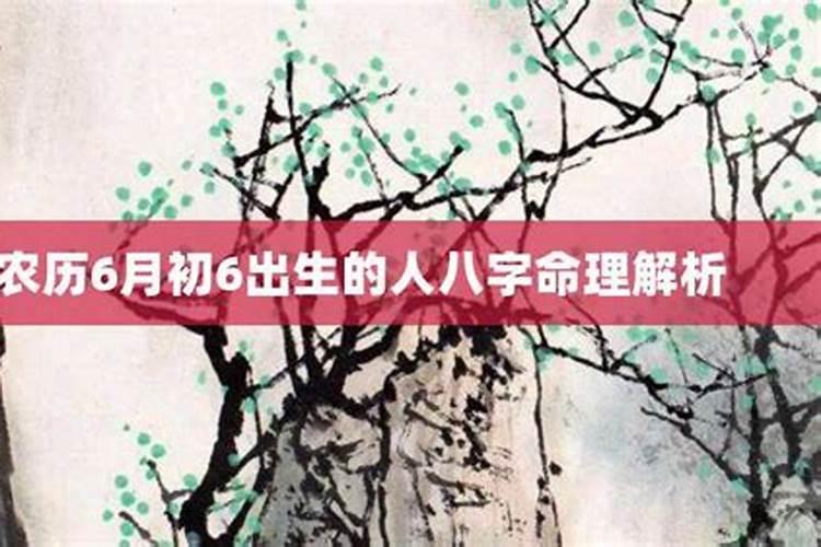 六月初一生人运势