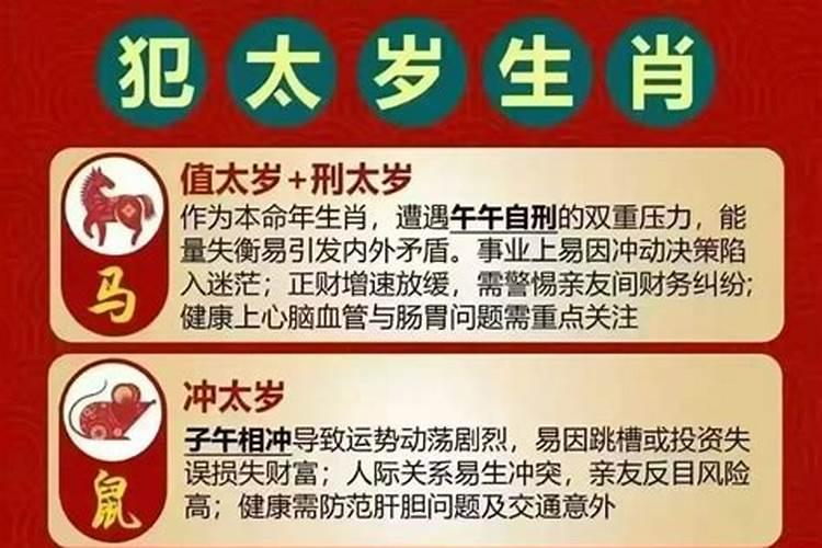 本命年与犯太岁的区别