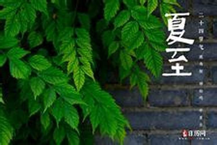 今年的夏至是哪一天？