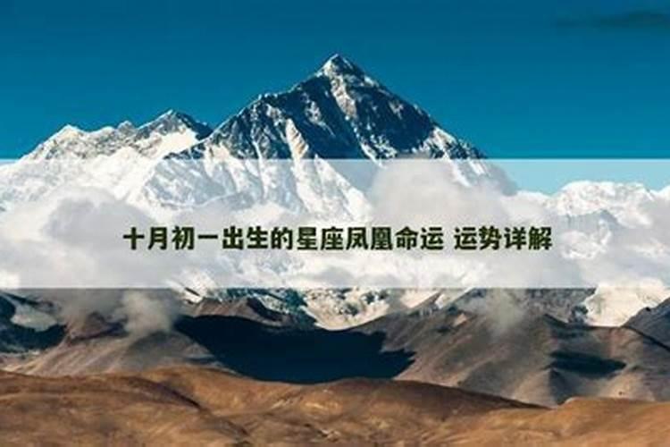 十月初一出生的星座