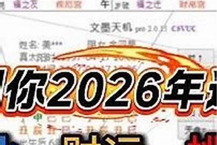 紫薇圣人2026年运势