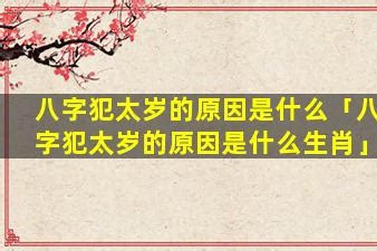 八字犯太岁什么意思？