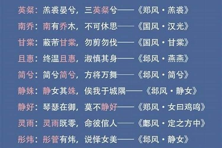 楚辞男孩名字