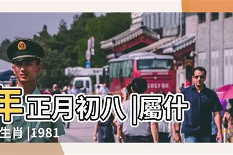 1981正月初八一生运势