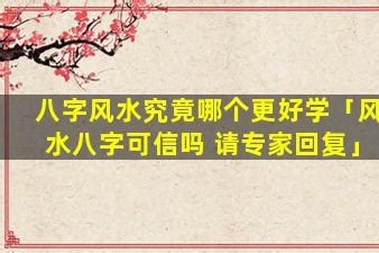 八字好学还是风水好学？