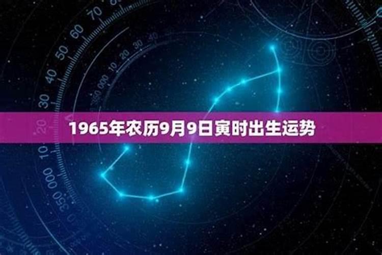 1965年农历正月出生的人的运势