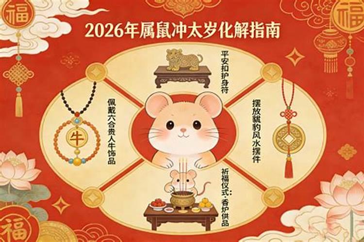 2026属鼠冲太岁佩戴什么？