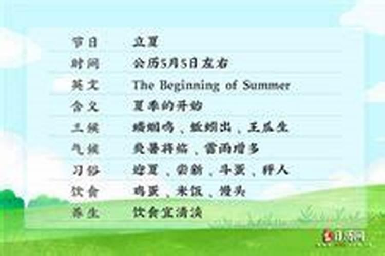 1999年啥时候立夏？