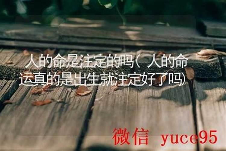 命注定不好的人还要活吗？