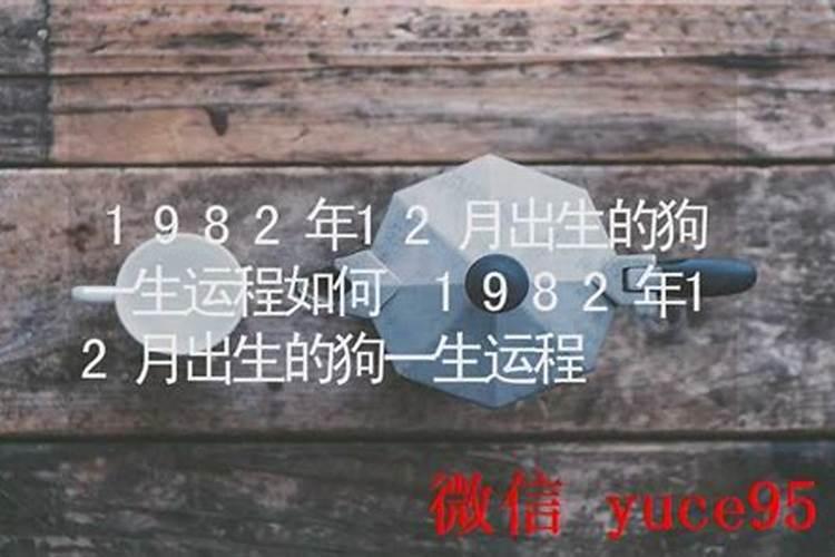 1982年属狗出生月运程