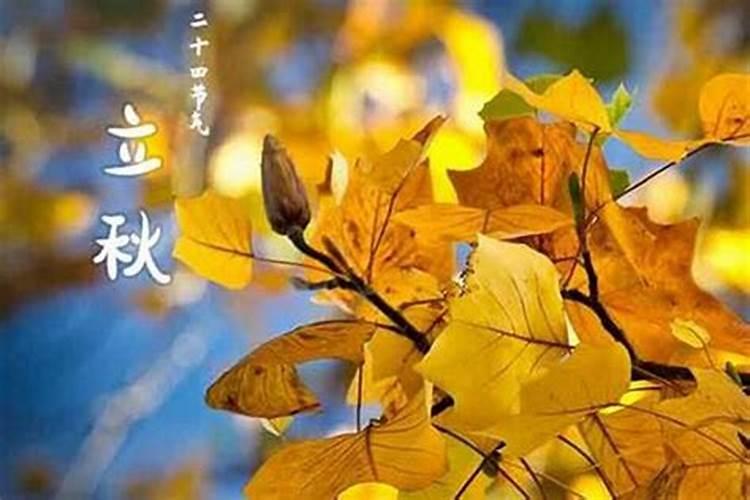 7月几日立秋？