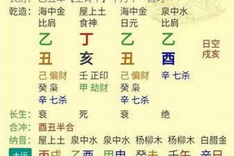 八字排盘详细解盘看寿命