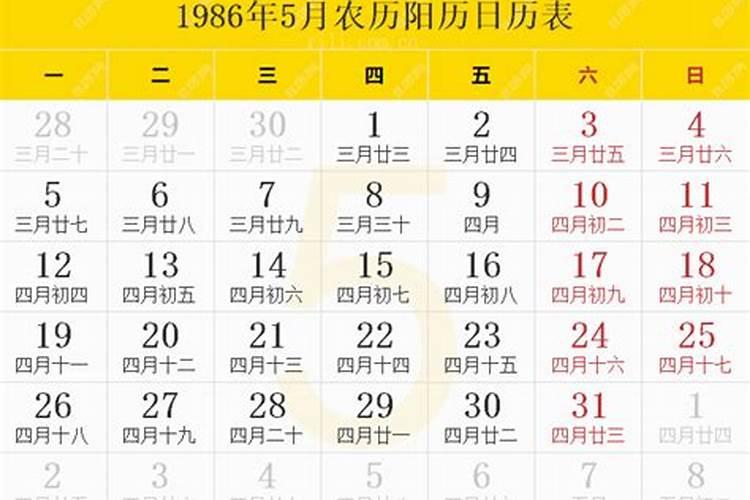 1986年阴历5月25运势如何？