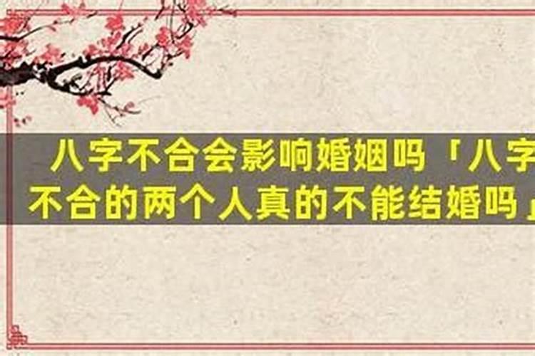 八字不合的人却结婚了